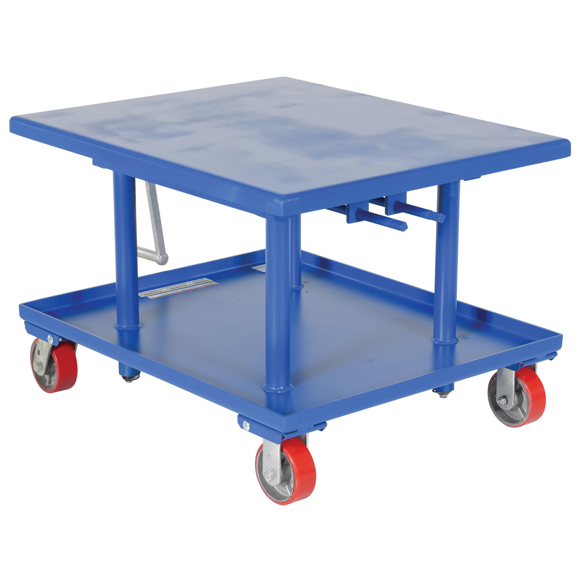 Vestil Steel Low Profile Post Table 30 In. x 36 In. 2000 Lb. Capacity Blue